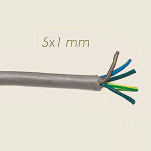 silicone electric cable 5x1