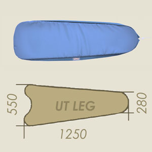 Prontotop inferior UT LEG azul claro A=280 B=1250 C=550