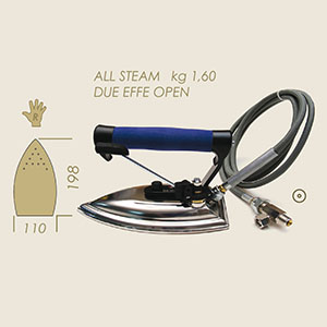 2F All Steam only steam iron Open Kg 1,300 A=198 B=110