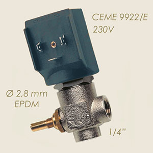 Ceme 9922 1/4"F F 220 V solenoid valve with regulation