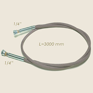 teflon hose with connections l=2500 1/4" F 1/8" M