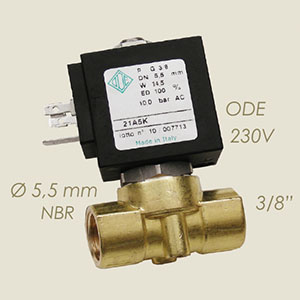 Ode 3/8" NBR Ø 5,5 230 V solenoid valve