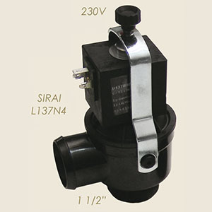 Sirai L137N4 1 1/2" 230 V water exhaust solenoid valve