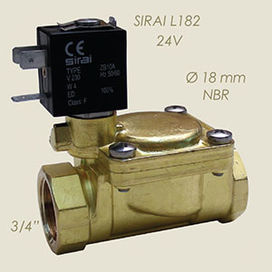 Sirai L182 3/4" 24 V water solenoid valve