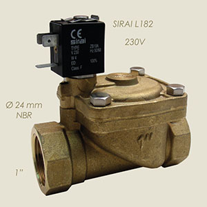 Sirai L182 1" 220 V water solenoid valve