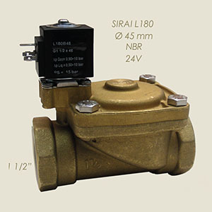 Sirai L180 1 1/2" 24 V water solenoid valve