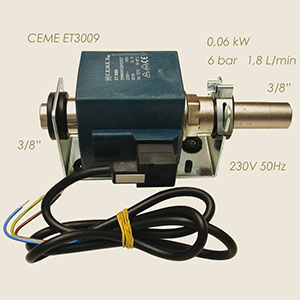 50Hz 110W pompa elettromagnetica Solenoid Pump CEME ET 3009 230V 