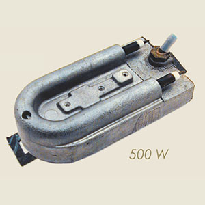 500 W 230 V plate with gasket for 2F brush