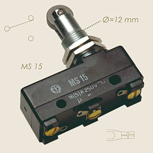 MS15 Mikro mit Druckknopf und Rädchen