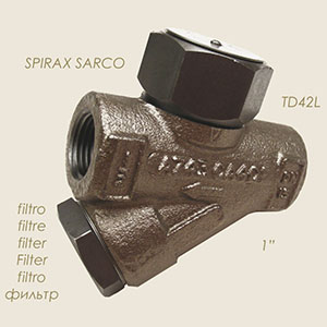 purgador termodinámico Spirax TD42L 1" con filtro