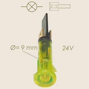 grüne Minikontrollampe 24 V