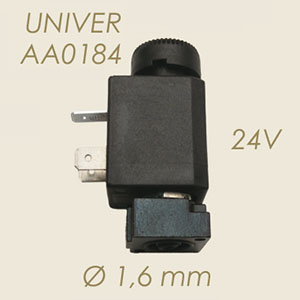 Univer AA0184 1/8" 24 V normally closed solenoid valve