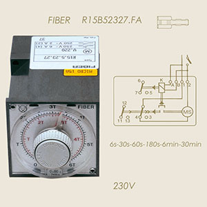 temporizador Fiber R15.B5.23.27.FA 220 V