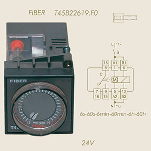 temporizzatore Fiber T45.B2.26.19.FO 24 V