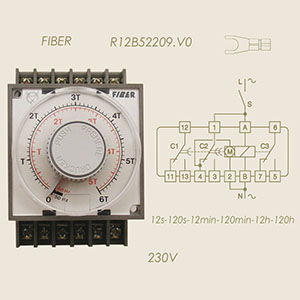 temporizzatore Fiber R12.B5.22.09.VO 220 V
