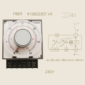 temporizador Fiber R10.B5.23.07.VO 220 V