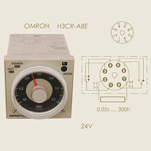 temporizador Omron H3CRA8E 24 V