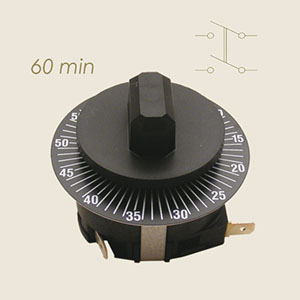 mechanical timer 60 minutes 2 open contacts 220 V