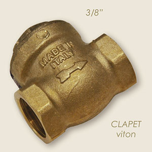 3/8" Viton seat clapet non return valve