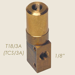 T18/3A (TCS/3A) 1/8" 3 ways valve