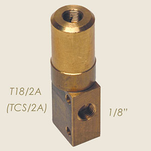 válvula 2 vias 1/8" (TCS/2A) T18/2A
