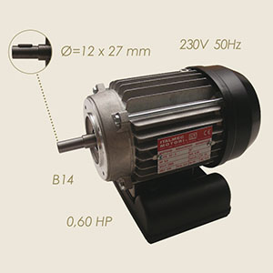 63-2  B14 exhaust fan motor 0,45 KW 230/1/50