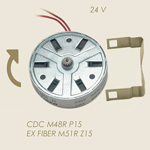 CDC M48R P15 mini motor for blue reducer 24 V