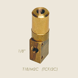 válvula 2 vias 1/8" (TCF/2C) T18/M2C