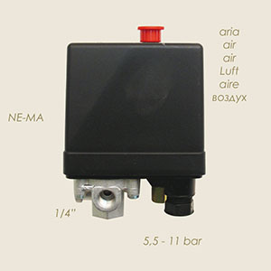 PES4V12 Luftdruckregler mit Schalter 5,5 bis 11 bar