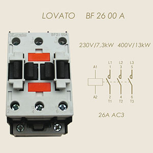 contactor BF26 7,3KW/230V  13KW/400V