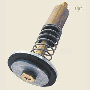 HM 2" pneumatic suction round valve mushroom kit