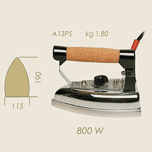 A13PS only electric iron  Kg 1,800 A=190 B=115