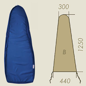 Prontotop Drypad modèle B bleu HR3 A=300 B=1250 C=440