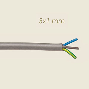 silicone electric cable 3x1