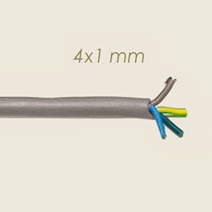 silicone electric cable 4x1