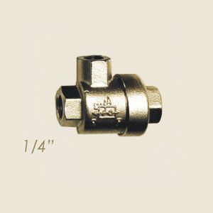 Viton two-way valve 1/4"
