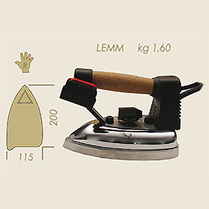 Lemm Elektrodampfbügeleisen Kg 1,750 A=200 B=115