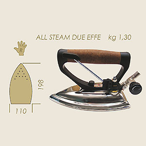 ferro solo vapore 2F Cissel All Steam Kg 1,300 A=198 B=110
