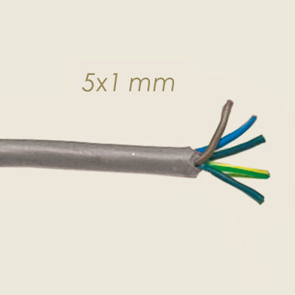elektrischer Silikonkabel 5x1