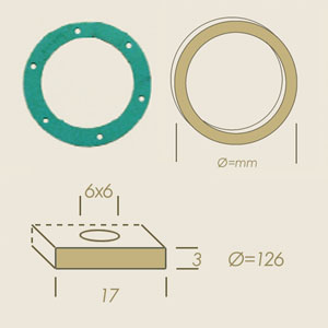 distiller Viton gasket 126 17x3 F6x6