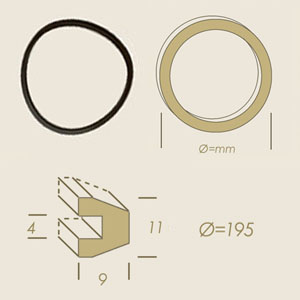 runde Herclor Dichtung 195 4x9x11 für Glassabscheider