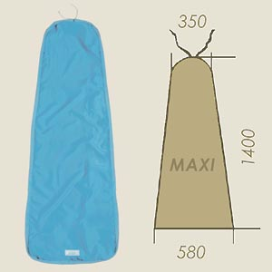 housse modèle MAXI bleu clair DEK A=350 B=1400 C=580