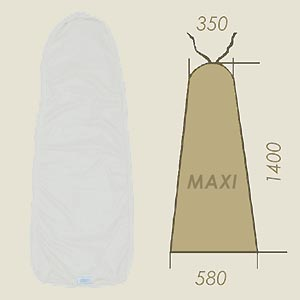 housse modèle MAXI blanc IN A=350 B=1400 C=580