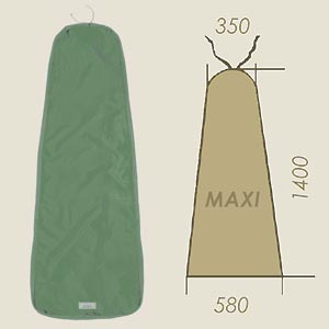 housse modèle MAXI vert SSE A=350 B=1400 C=580