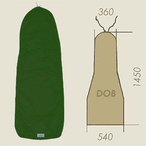 cover model DOB dark green NOMEX A=360 B=1450 C=540