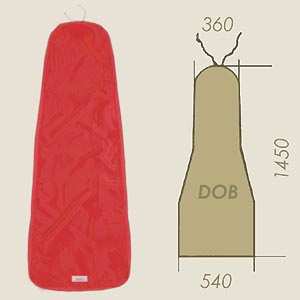 housse modèle DOB rouge NOMEX A=360 B=1450 C=540