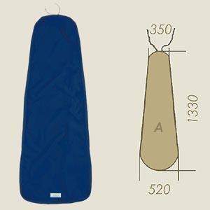 housse modèle A bleu SSE A=350 B=1330 C=520