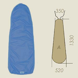 funda modelo A azul cobalto SSE A=350 B=1330 C=520