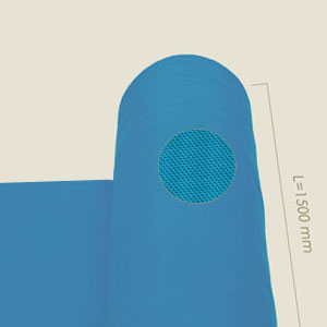 tejido DEK poliester HT azul claro l=1500