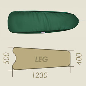 Prontotop lower LEG dark green HR3 A=400 B=1230 C=500